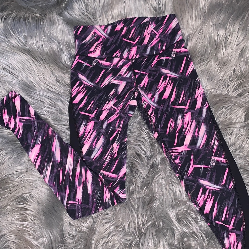 Pink and Black Leggings